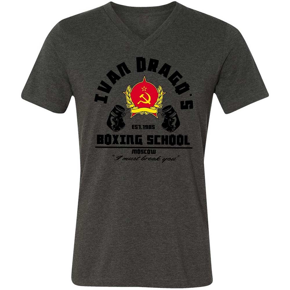 Unisex V-Neck T-Shirt - X71SPMUC - Dark Grey Heather - 8