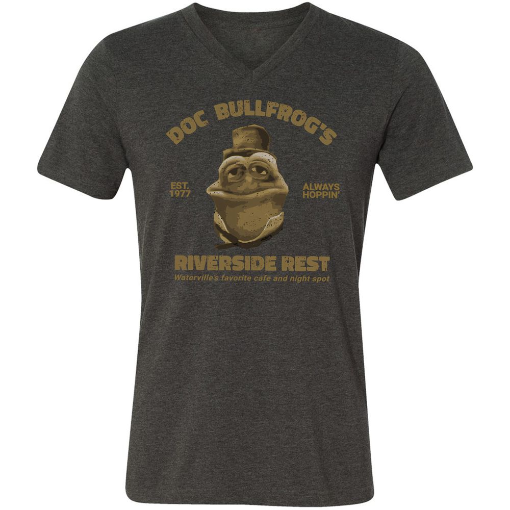 Unisex V-Neck T-Shirt - 62Q6EF5P - Dark Grey Heather - 8