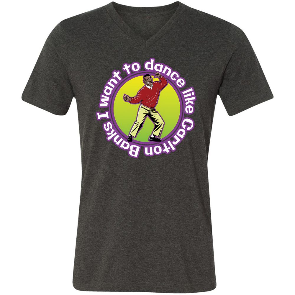 Unisex V-Neck T-Shirt - MVUTX6N8 - Dark Grey Heather - 8