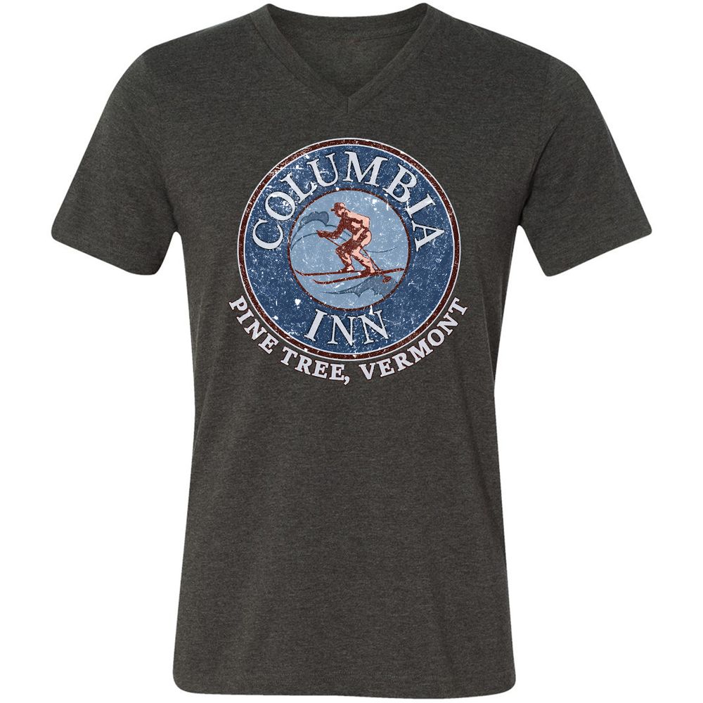 Unisex V-Neck T-Shirt - TWKWL3JX - Dark Grey Heather - 8