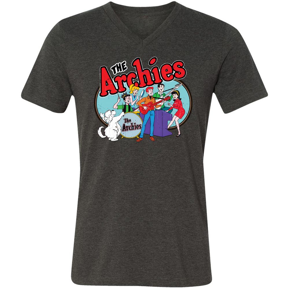 Unisex V-Neck T-Shirt - NT8GX82L - Dark Grey Heather - 8