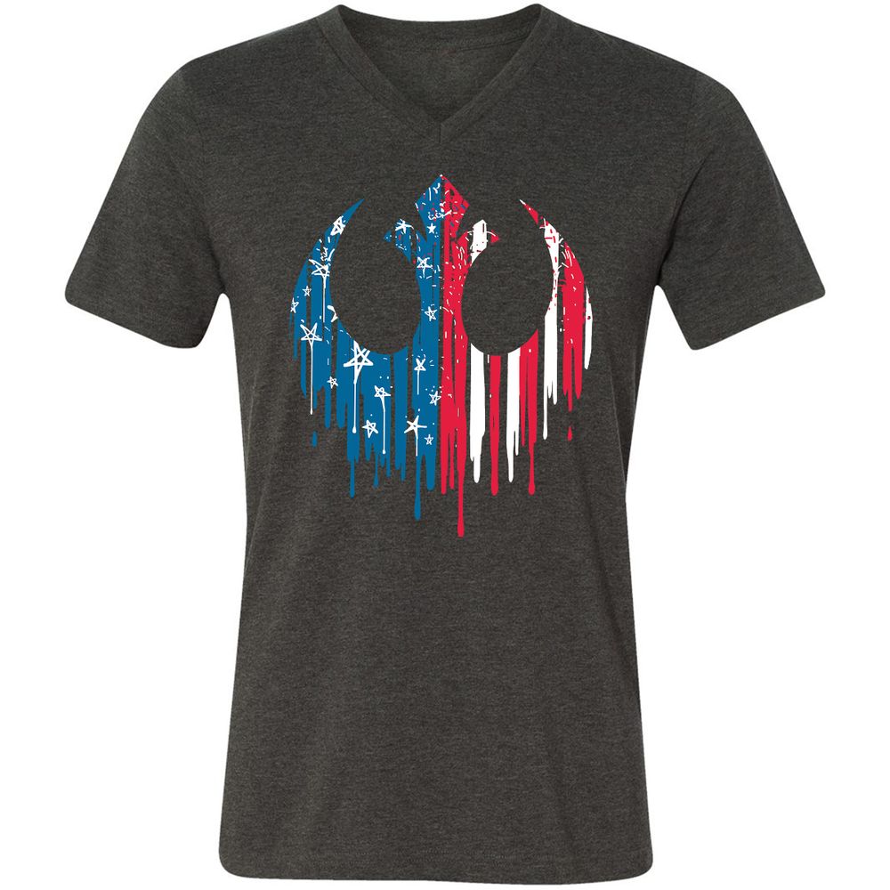 Unisex V-Neck T-Shirt - 6MXHH2TR - Dark Grey Heather - 8