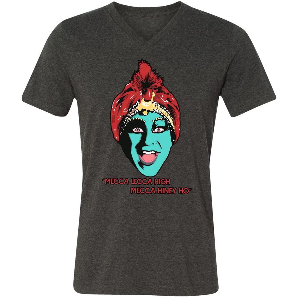 Unisex V-Neck T-Shirt - 3X583ZH3 - Dark Grey Heather - 8