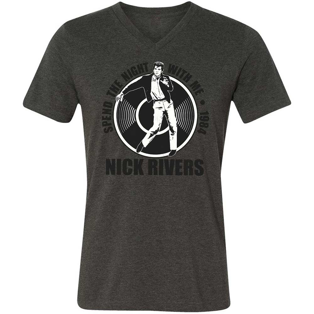 Unisex V-Neck T-Shirt - UVXAY29G - Dark Grey Heather - 8