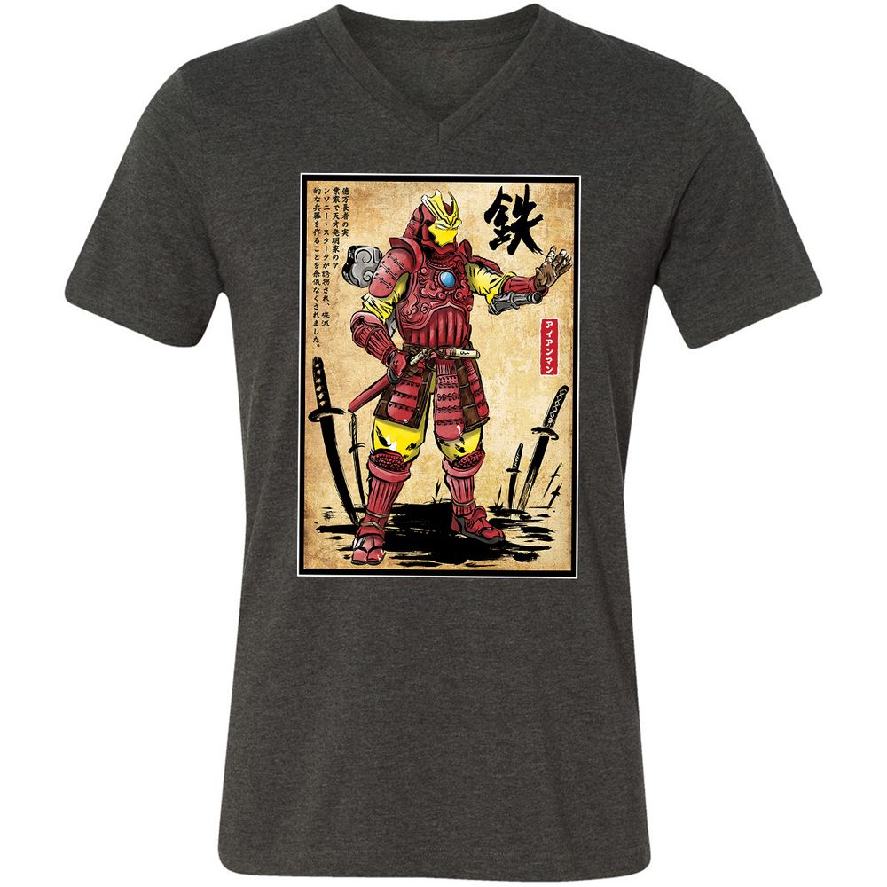 Unisex V-Neck T-Shirt - S6ZL713P - Dark Grey Heather - 8