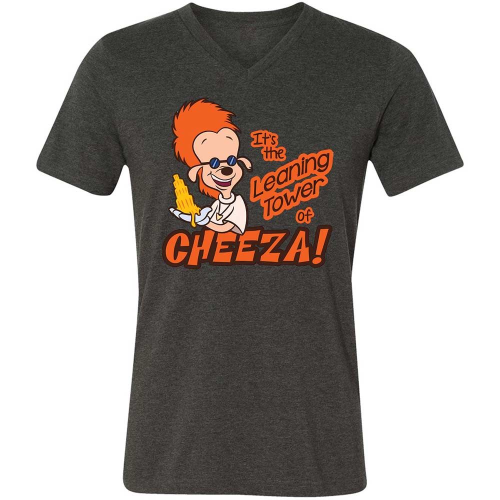 Leaning Tower of Cheeza - Dark Grey Heather - 8