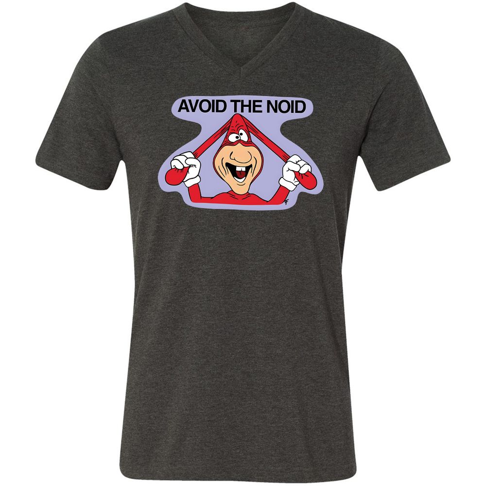Unisex V-Neck T-Shirt - X6ZQWS5R - Dark Grey Heather - 8