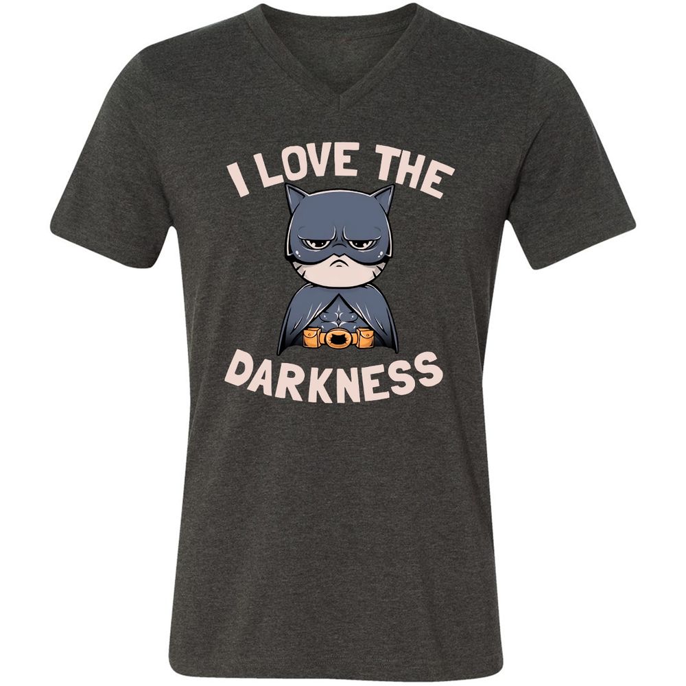 Unisex V-Neck T-Shirt - 715AAY6N - Dark Grey Heather - 8
