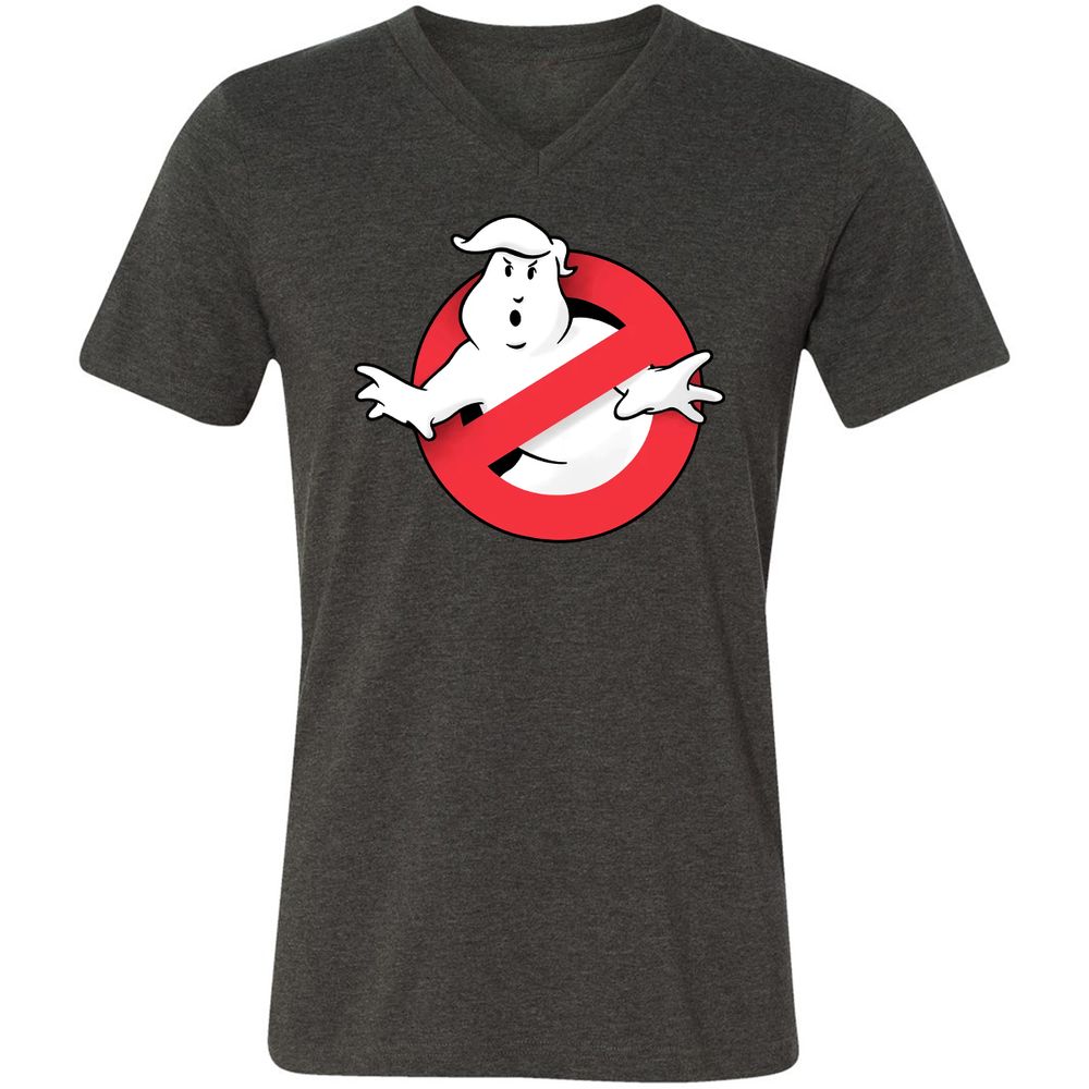 Unisex V-Neck T-Shirt - Z5RBN465 - Dark Grey Heather - 8