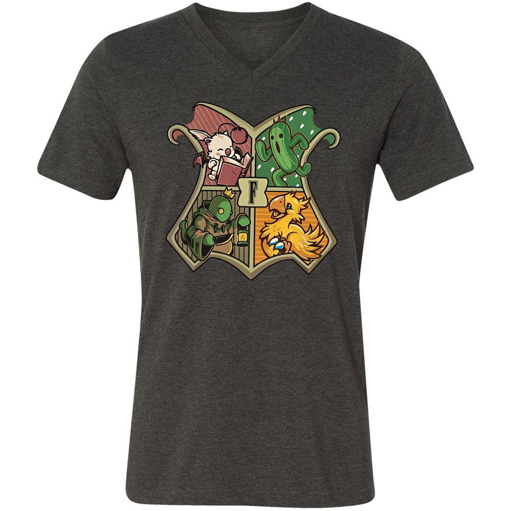 Unisex V-Neck T-Shirt - VK3RTT98 - Dark Grey Heather - 8