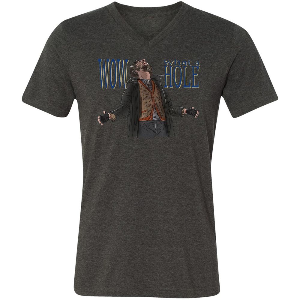 Wow! What a hole! - Dark Grey Heather - 8