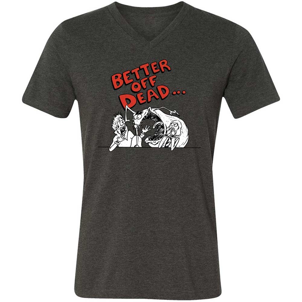 Unisex V-Neck T-Shirt - 48HJX2X5 - Dark Grey Heather - 8