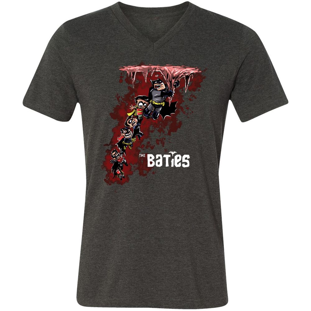 Unisex V-Neck T-Shirt - CW8472KG - Dark Grey Heather - 8