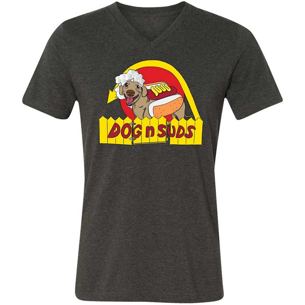 Dog n Suds Dachshund - Dark Grey Heather - 8