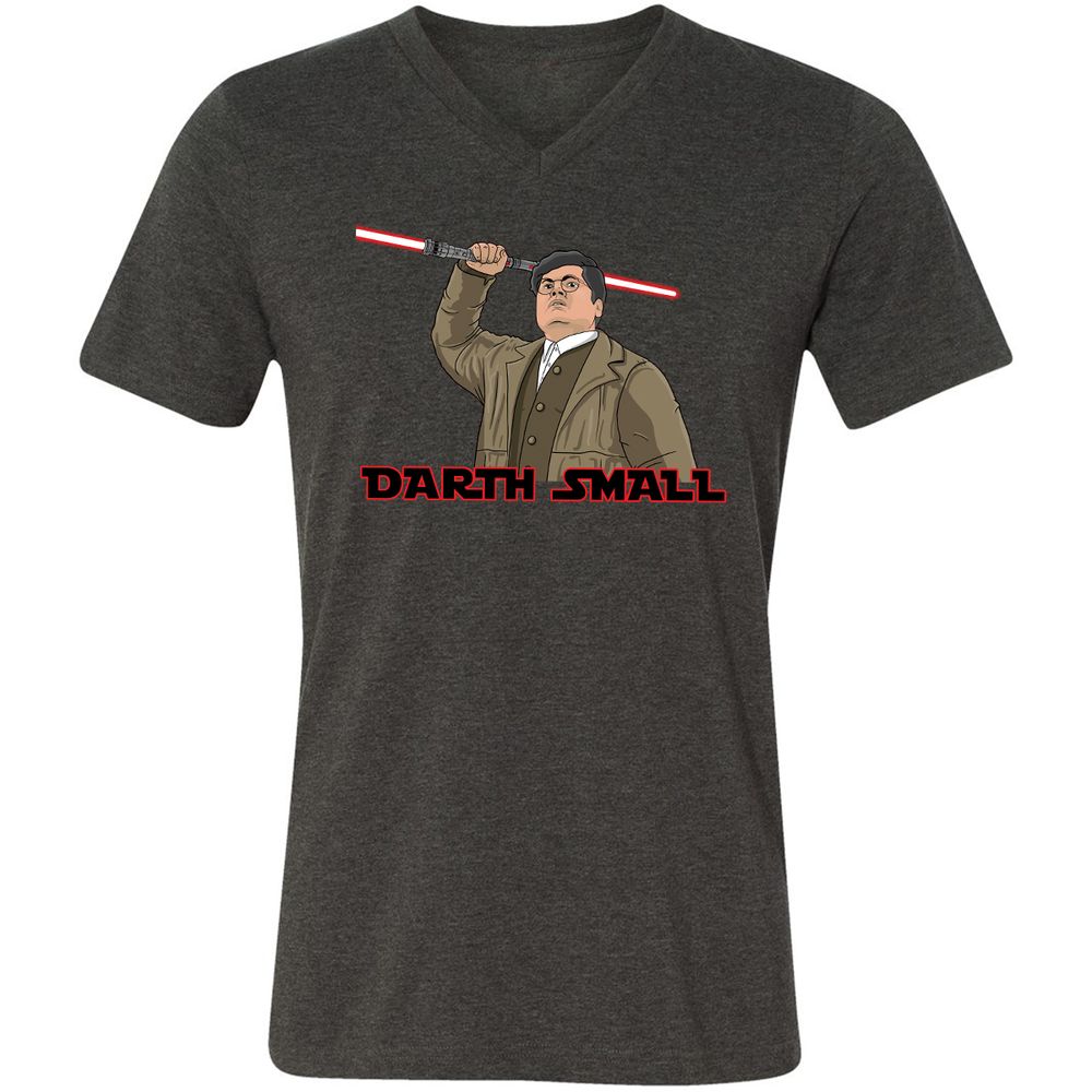 Unisex V-Neck T-Shirt - XYVK34JH - Dark Grey Heather - 8