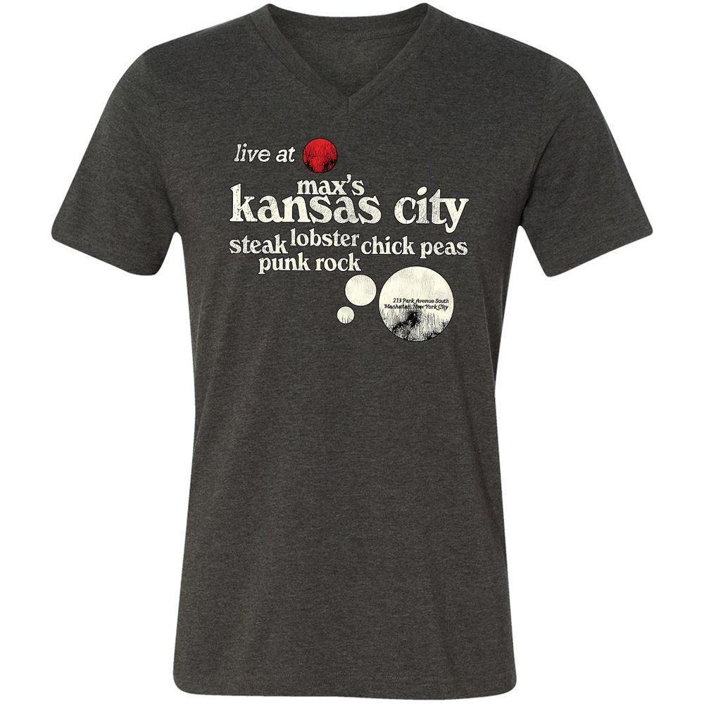 Unisex V-Neck T-Shirt - FKACXWG3 - Dark Grey Heather - 8