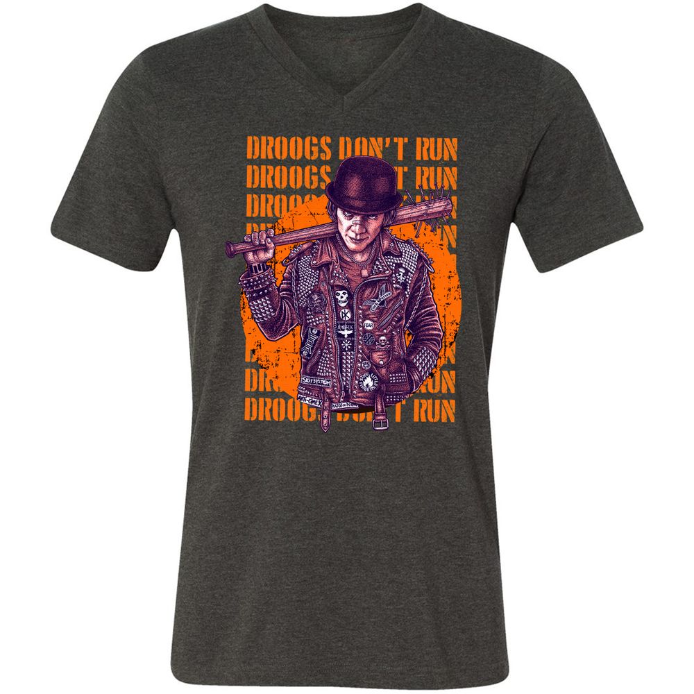Unisex V-Neck T-Shirt - XTT2PRCQ - Dark Grey Heather - 8