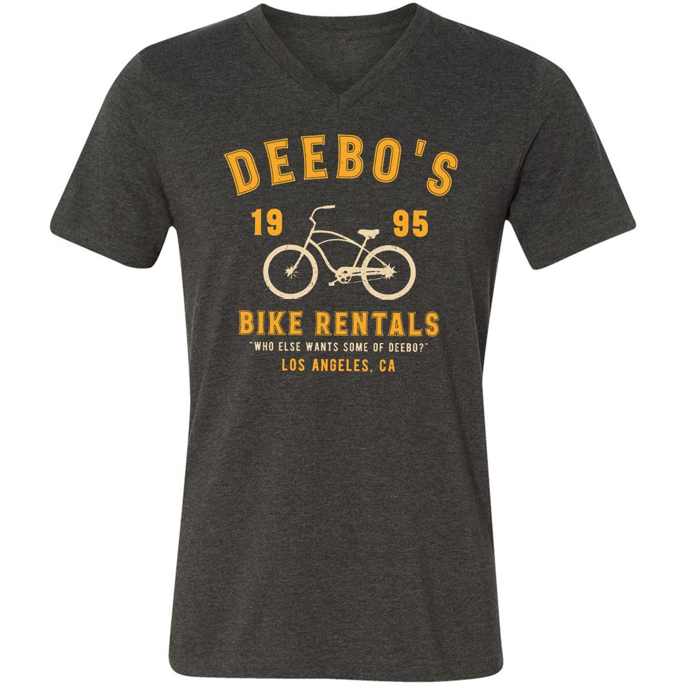 Unisex V-Neck T-Shirt - 5SH31TV4 - Dark Grey Heather - 8