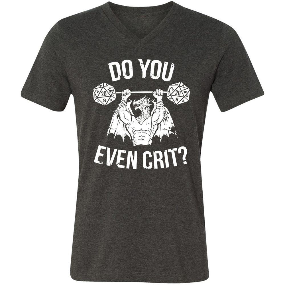 Unisex V-Neck T-Shirt - 3RCFPYMF - Dark Grey Heather - 8