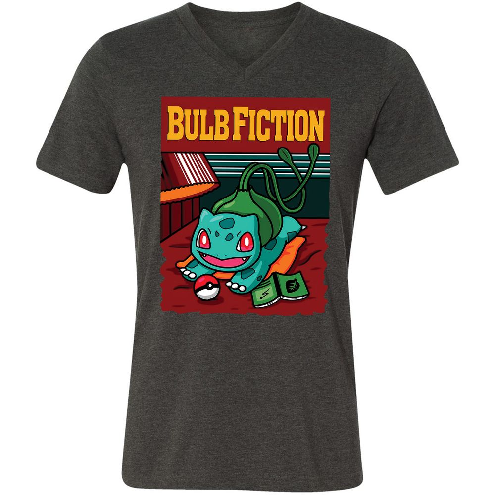 Unisex V-Neck T-Shirt - EBYKAYNS - Dark Grey Heather - 8