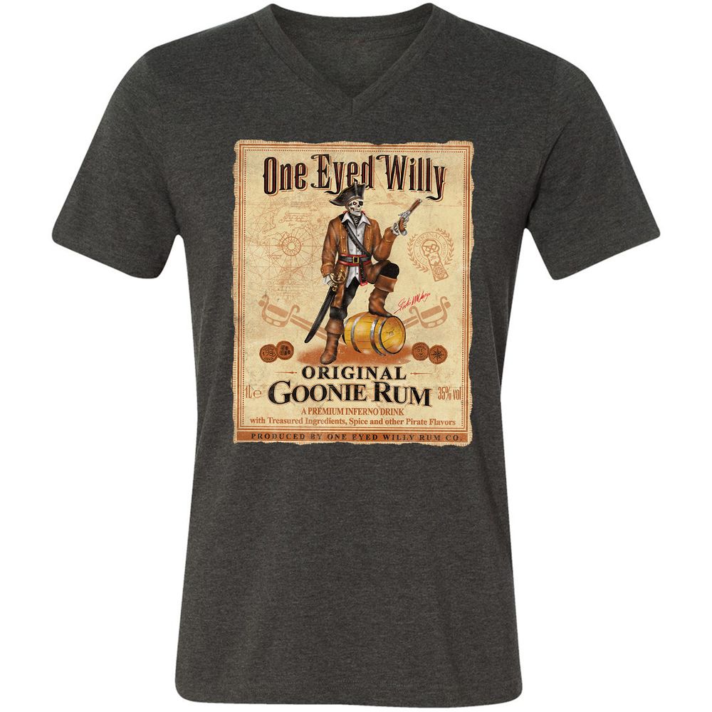 Unisex V-Neck T-Shirt - PL9BDCCB - Dark Grey Heather - 8