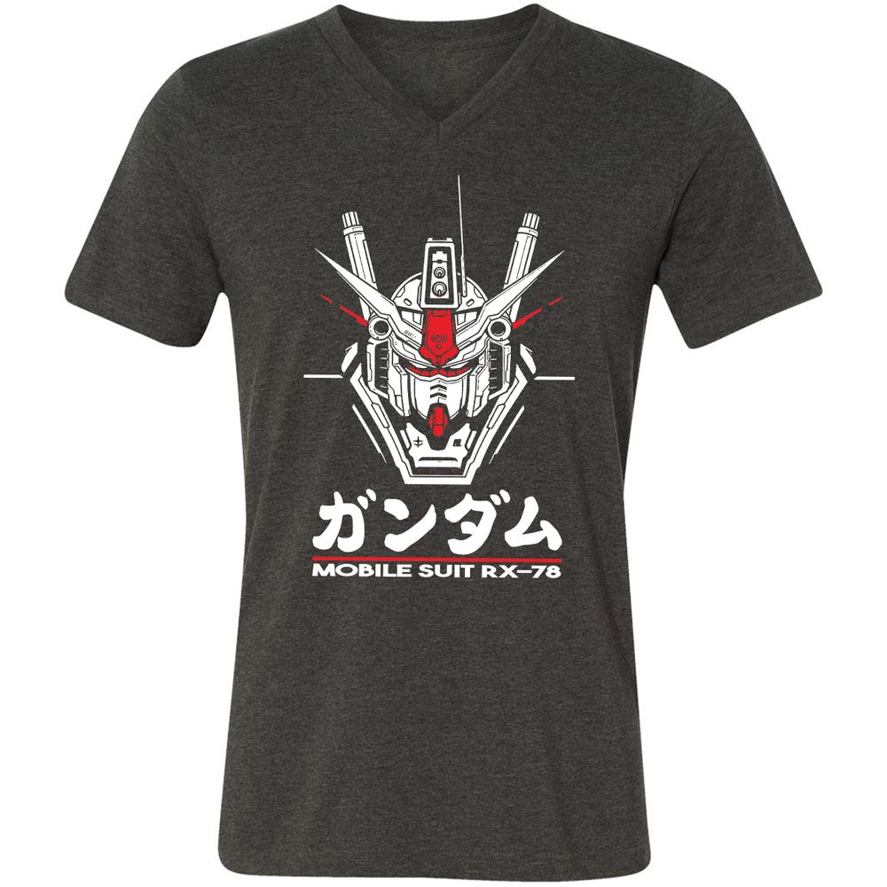 Unisex V-Neck T-Shirt - 4EFY2R3P - Dark Grey Heather - 8