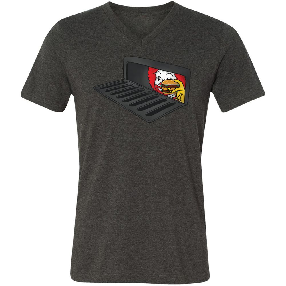 Unisex V-Neck T-Shirt - A3PUSTXR - Dark Grey Heather - 8
