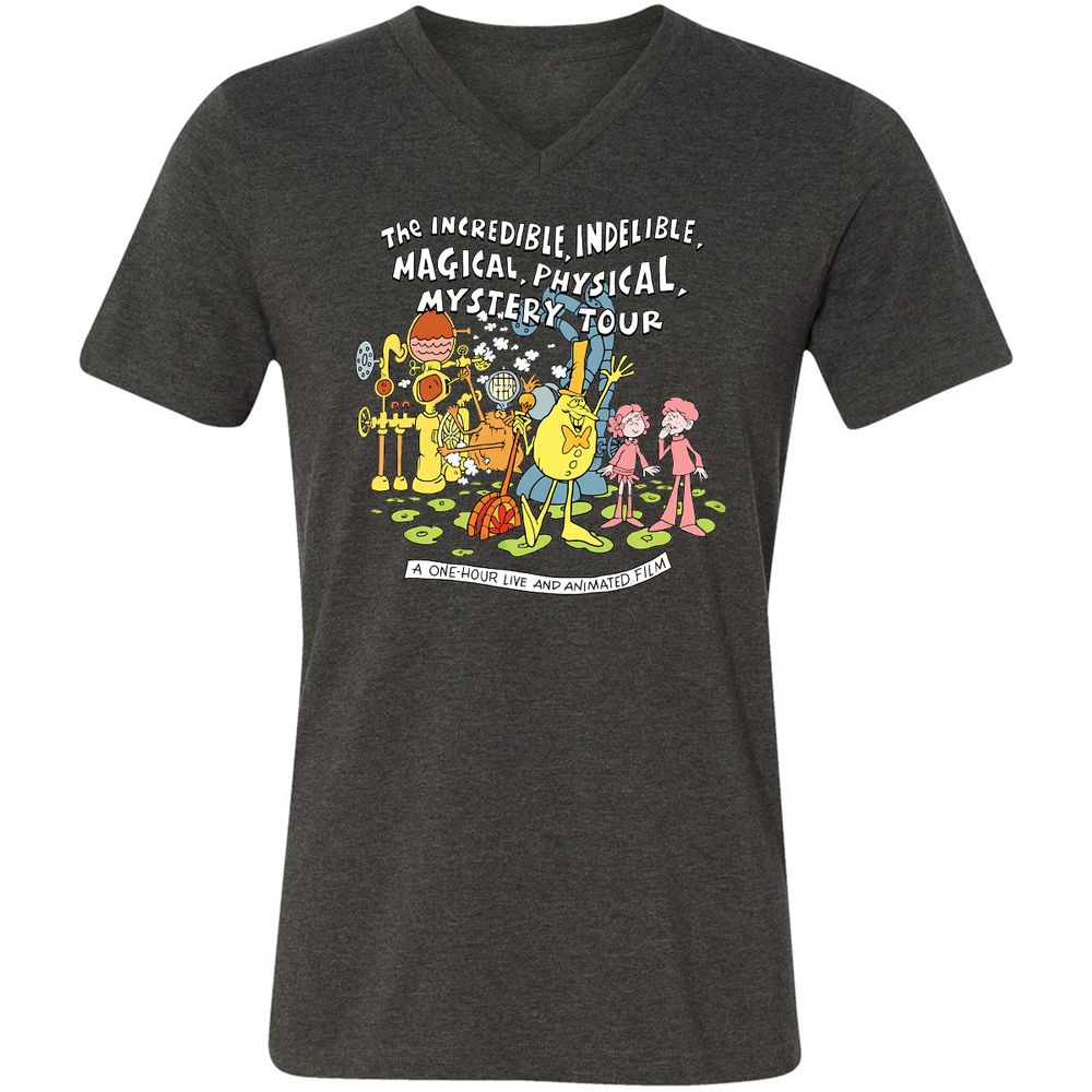 Unisex V-Neck T-Shirt - FS4GFKY3 - Dark Grey Heather - 8