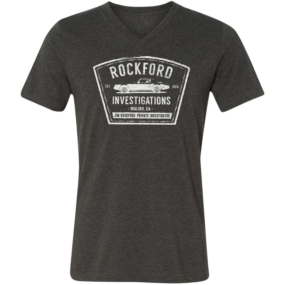 Unisex V-Neck T-Shirt - 7N4H7ENE - Dark Grey Heather - 8