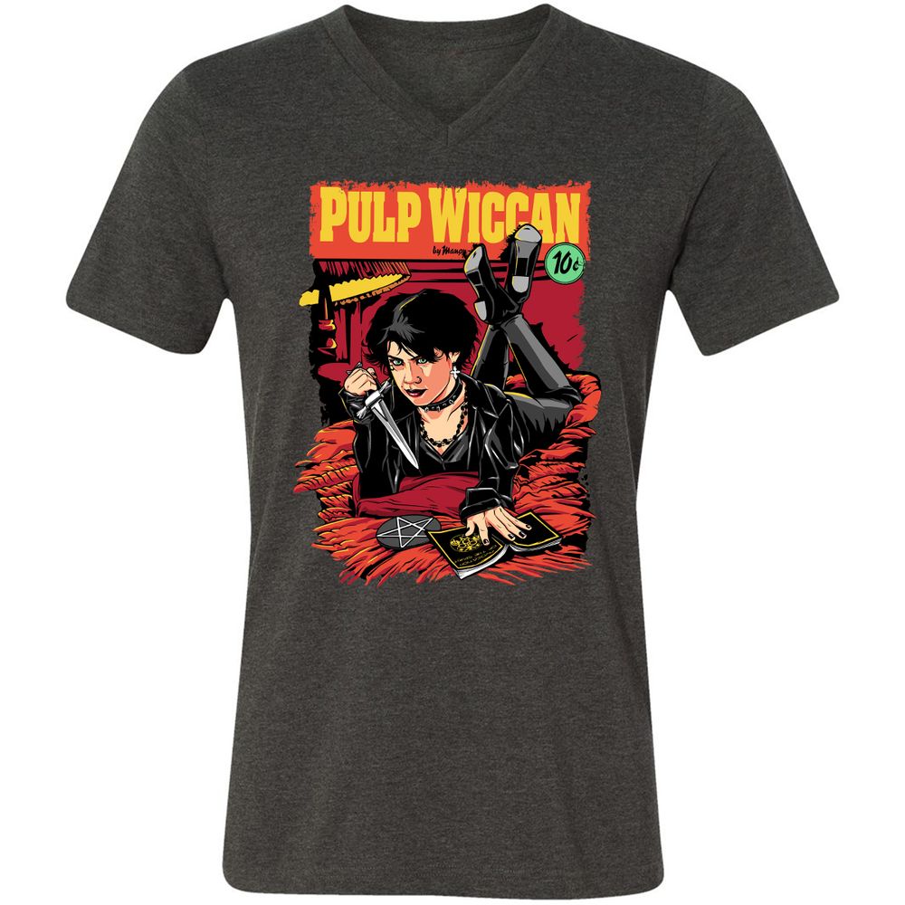 Unisex V-Neck T-Shirt - VD9F4Y1Z - Dark Grey Heather - 8