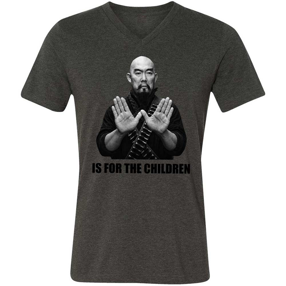 Unisex V-Neck T-Shirt - 3CB48MJ4 - Dark Grey Heather - 8