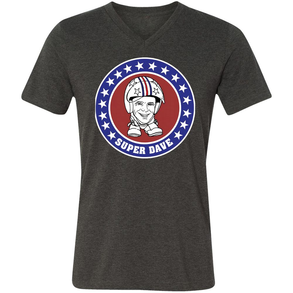 Unisex V-Neck T-Shirt - ULX71FAG - Dark Grey Heather - 8