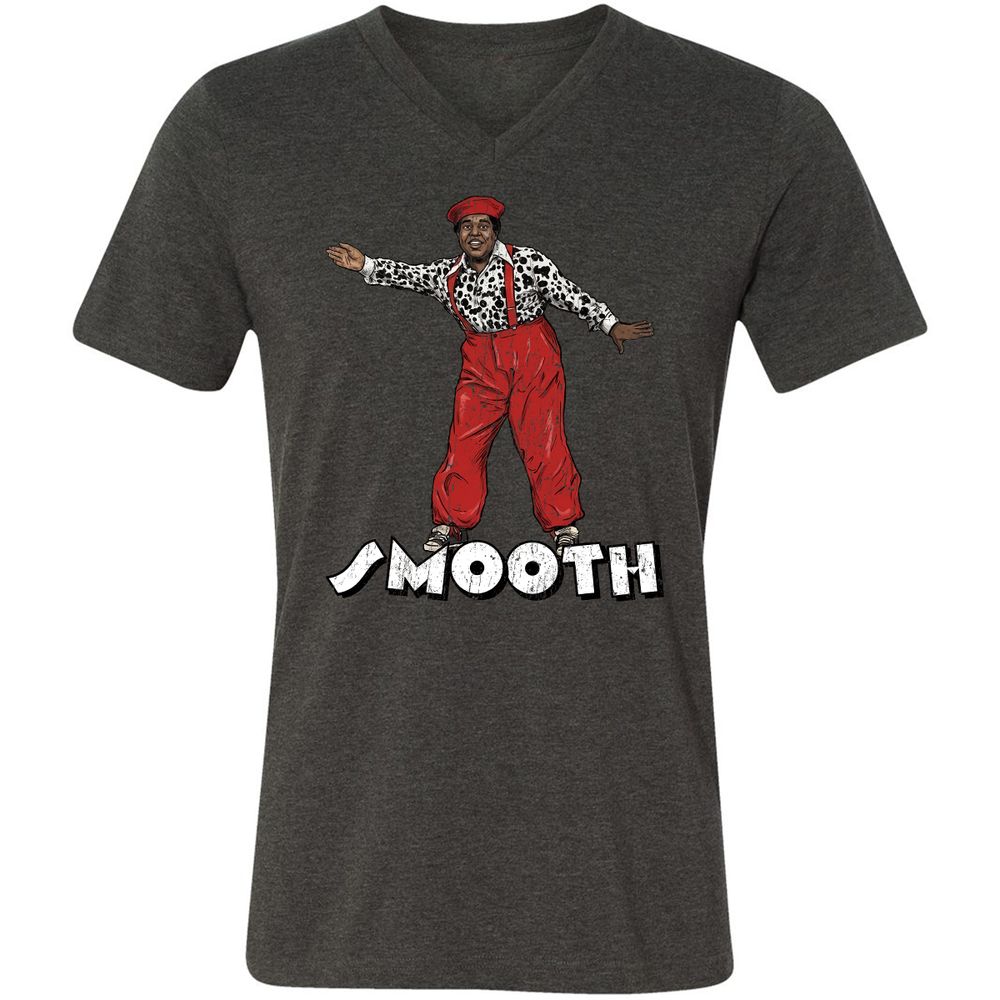 Unisex V-Neck T-Shirt - K9KZVMKX - Dark Grey Heather - 8