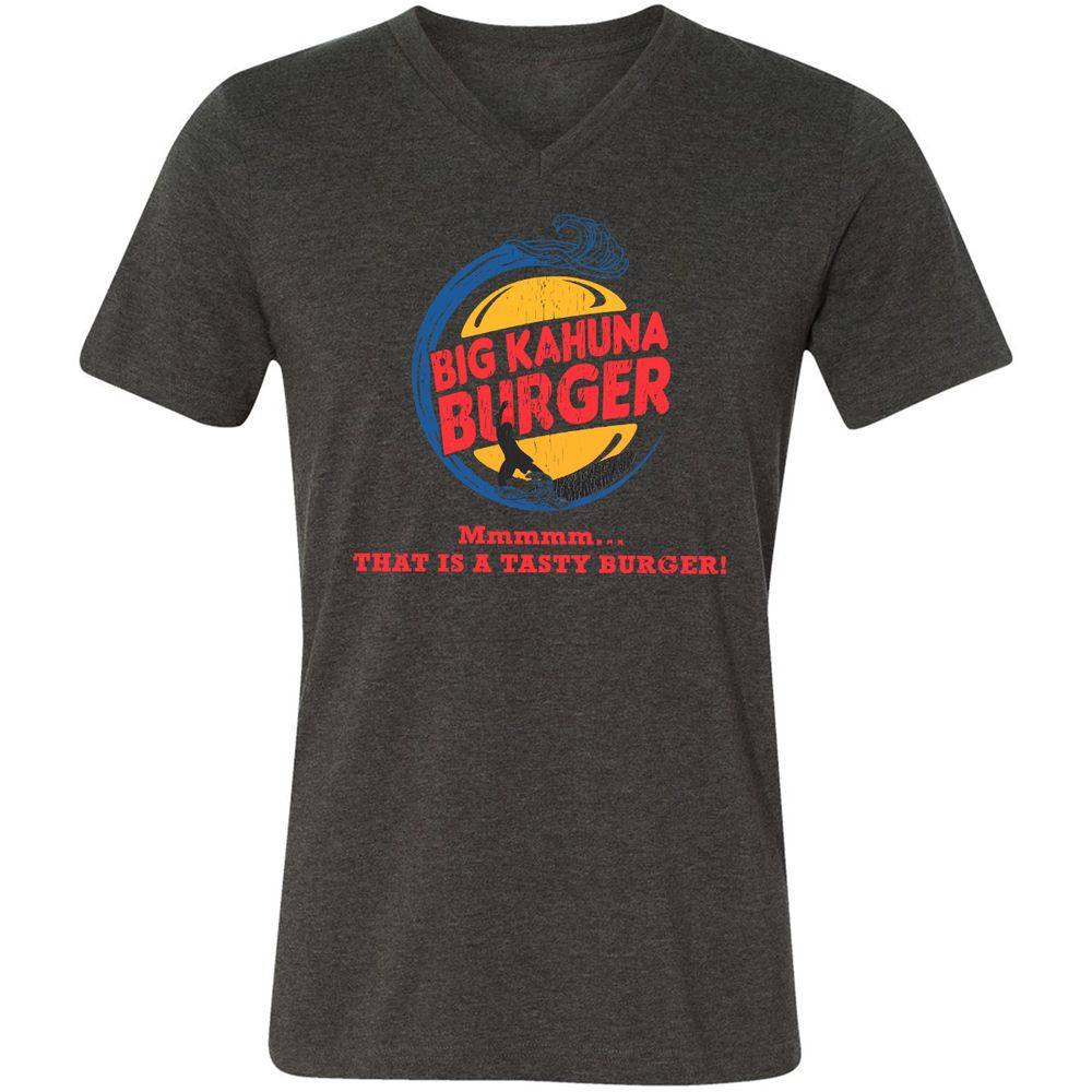 Unisex V-Neck T-Shirt - Z55L6WVY - Dark Grey Heather - 8