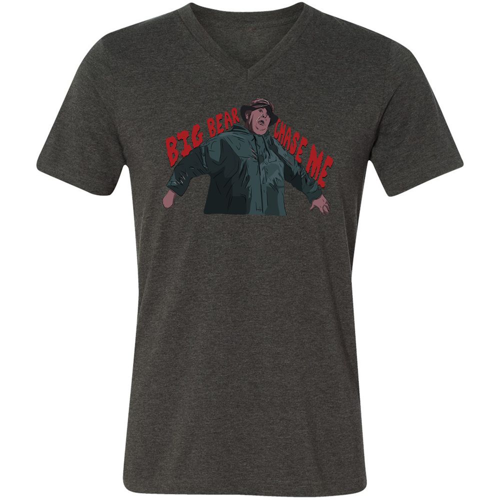 Unisex V-Neck T-Shirt - KVU79UR3 - Dark Grey Heather - 8