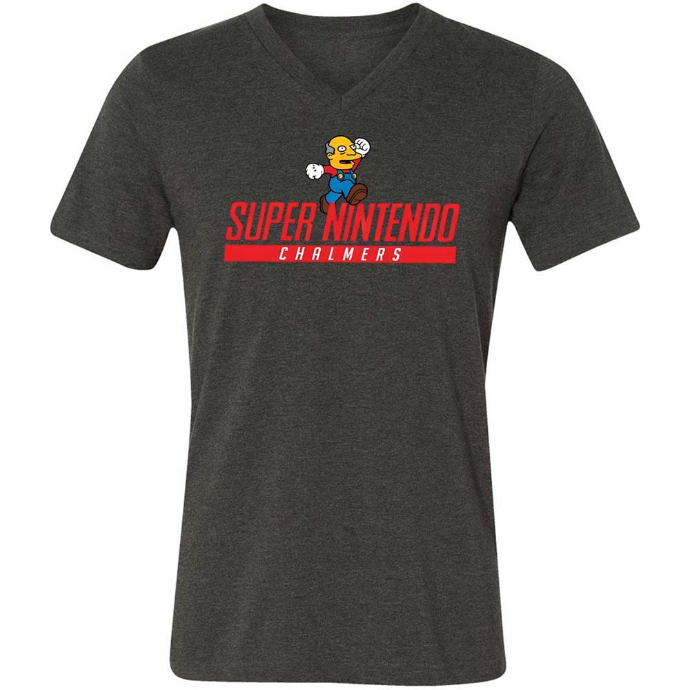 Unisex V-Neck T-Shirt - WKLW5FKM - Dark Grey Heather - 8