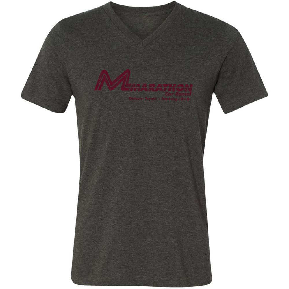 Unisex V-Neck T-Shirt - L6JBT89W - Dark Grey Heather - 8
