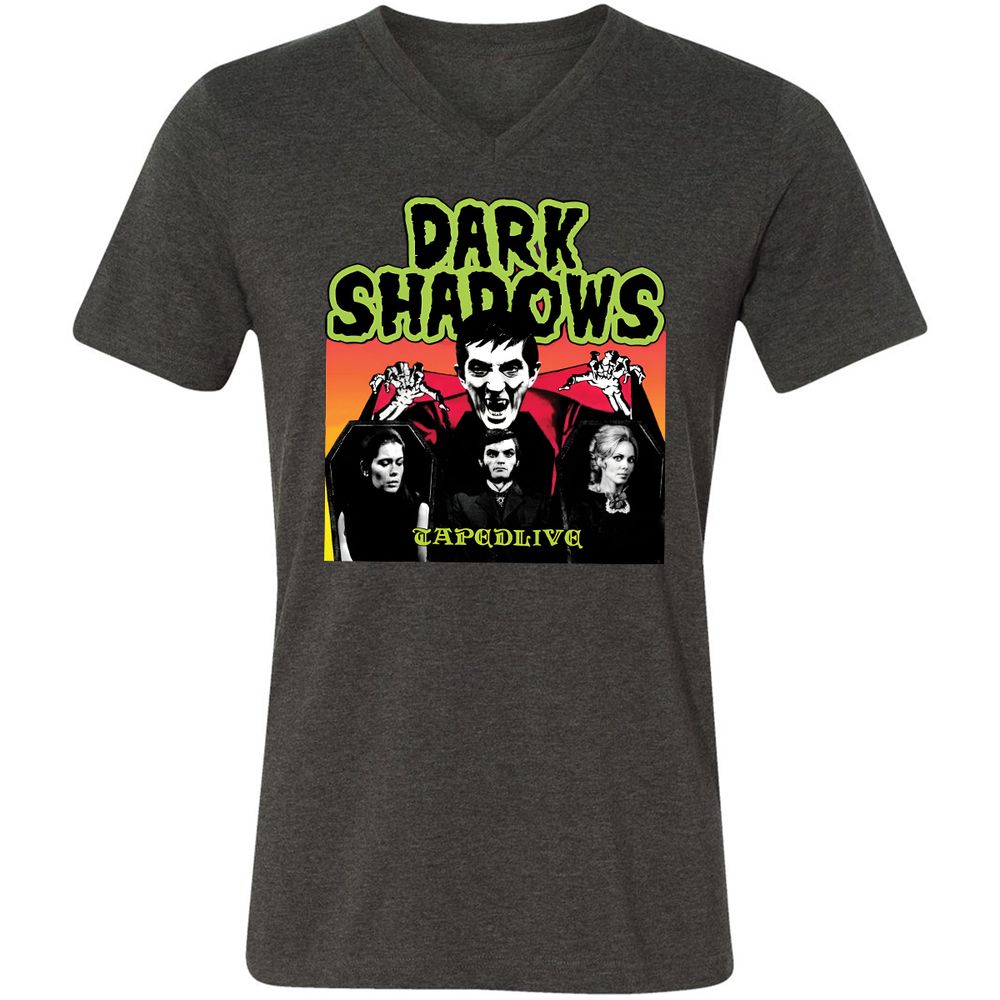 Unisex V-Neck T-Shirt - FFMGYTK7 - Dark Grey Heather - 8