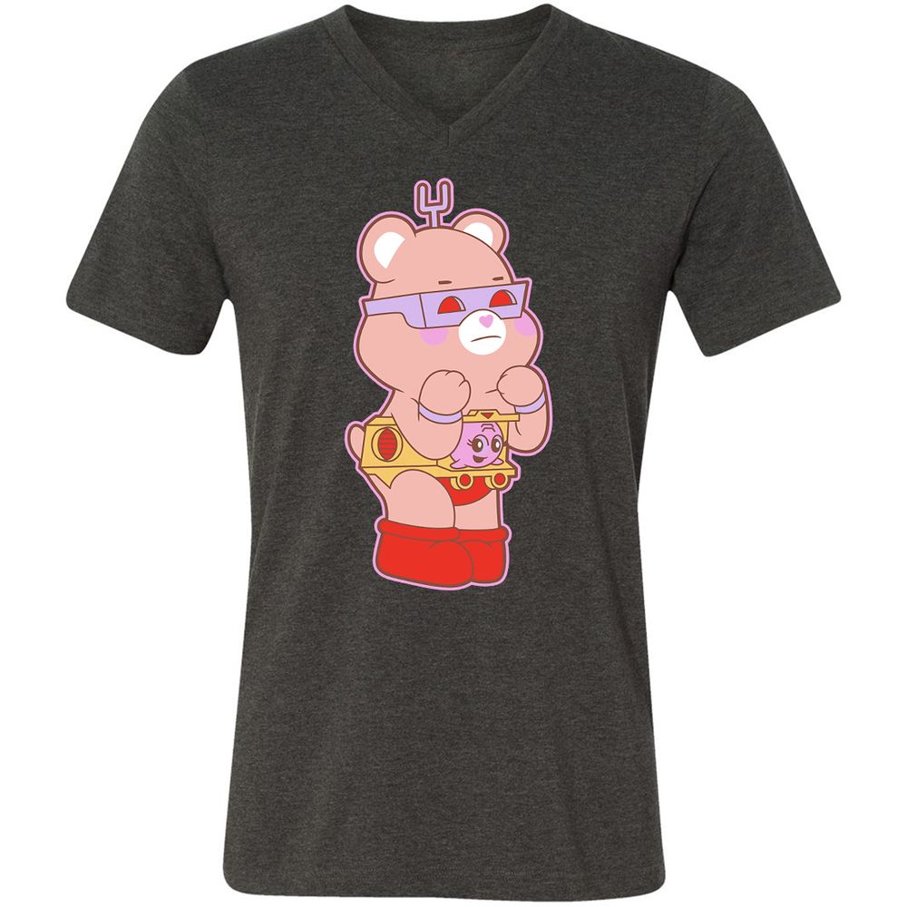 Unisex V-Neck T-Shirt - CVWBE8SS - Dark Grey Heather - 8