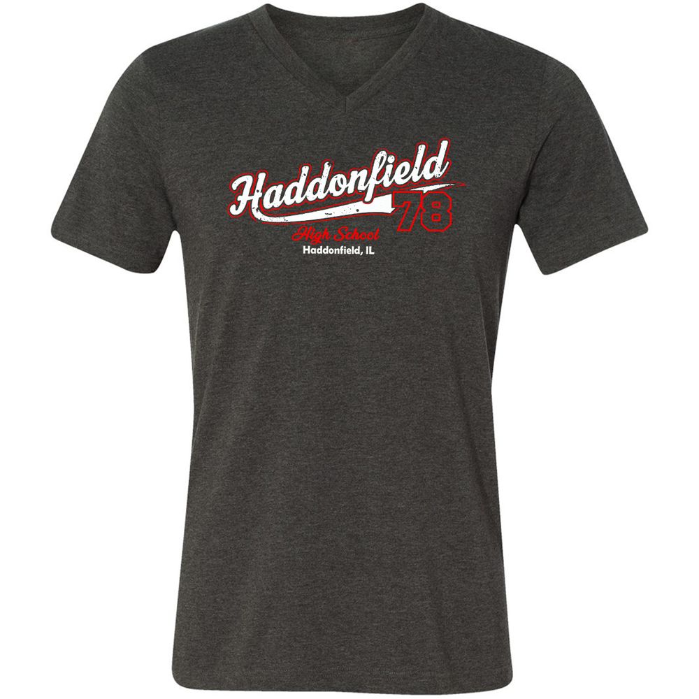 Unisex V-Neck T-Shirt - WZH3D2TD - Dark Grey Heather - 8