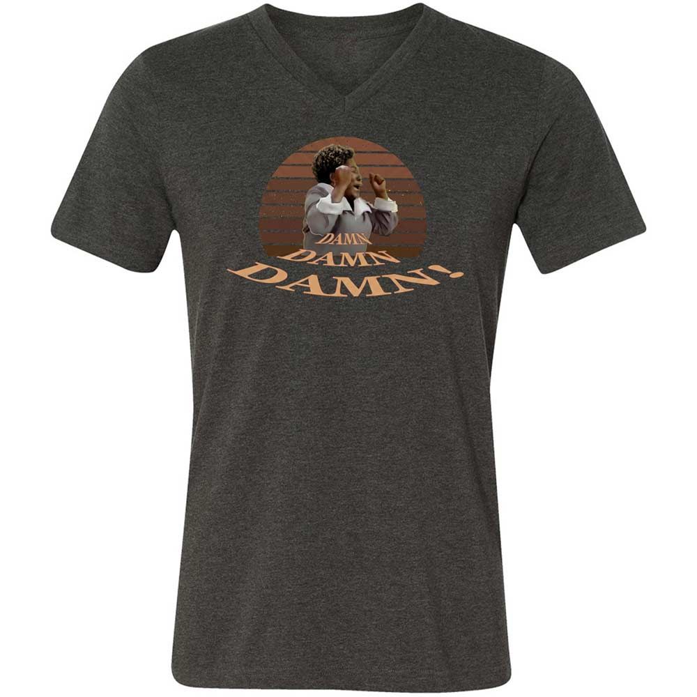 Unisex V-Neck T-Shirt - WFFFZ6DF - Dark Grey Heather - 8