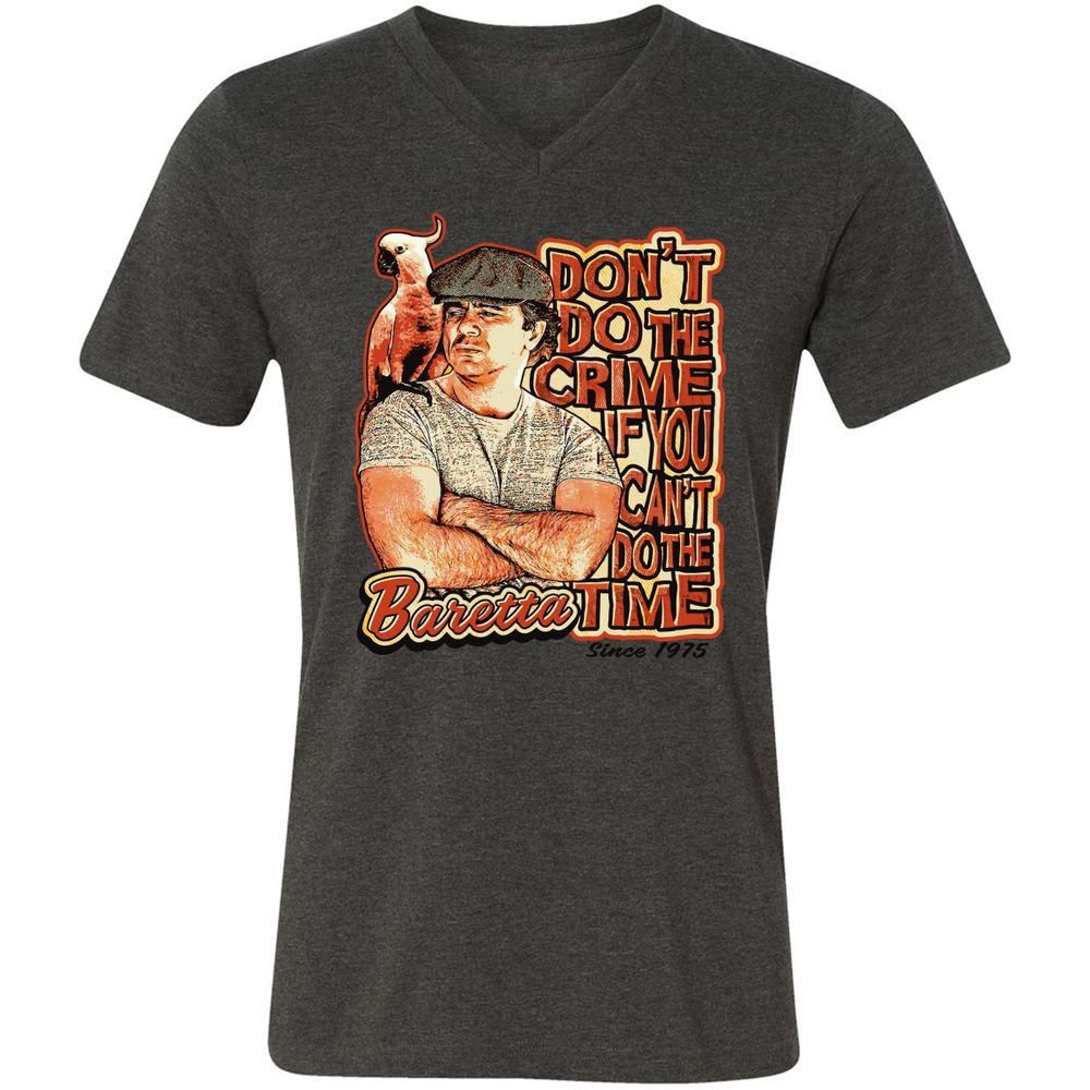 Unisex V-Neck T-Shirt - RZCLDQHH - Dark Grey Heather - 8
