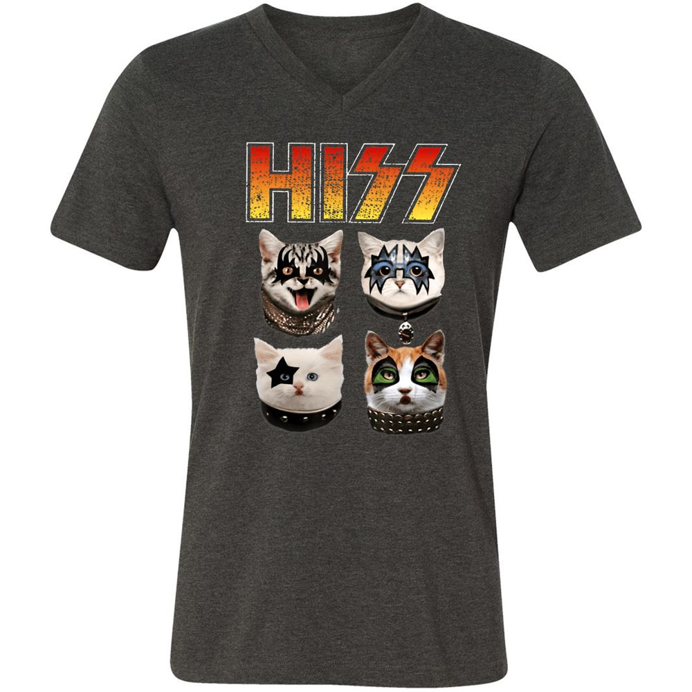 Unisex V-Neck T-Shirt - R5ND1WGL - Dark Grey Heather - 8