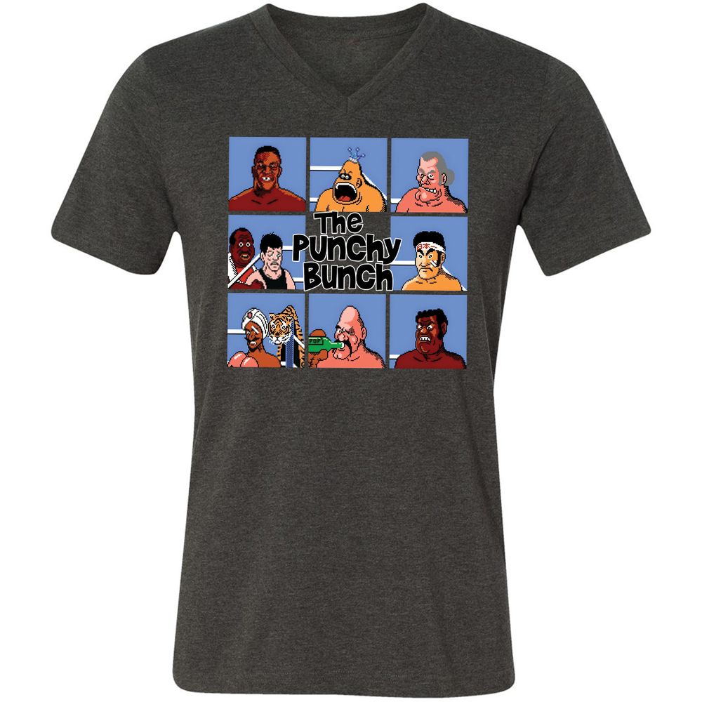 Unisex V-Neck T-Shirt - JAJGFXZY - Dark Grey Heather - 8