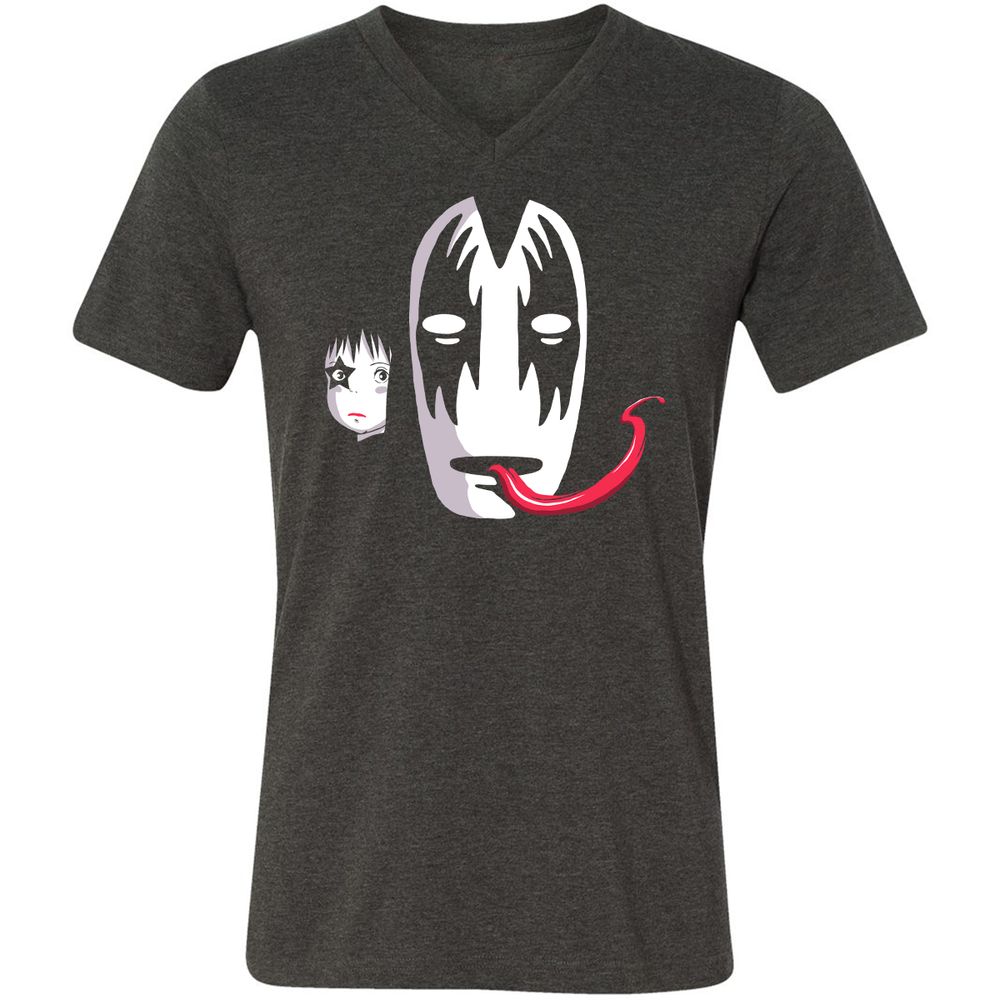 Unisex V-Neck T-Shirt - MSY57BFP - Dark Grey Heather - 8