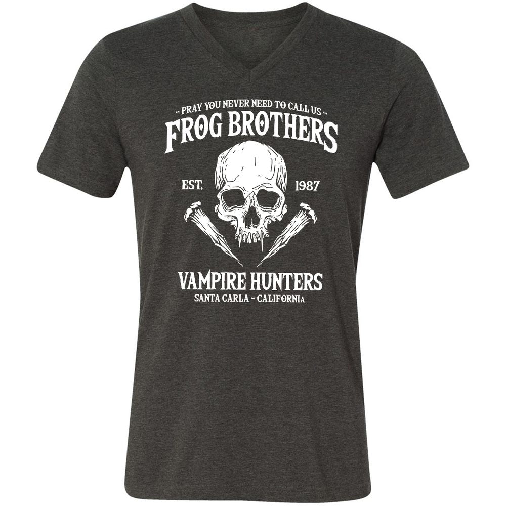 Unisex V-Neck T-Shirt - UQ25VKR2 - Dark Grey Heather - 8