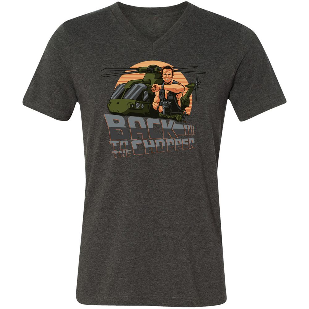 Unisex V-Neck T-Shirt - 2N52J2TX - Dark Grey Heather - 8