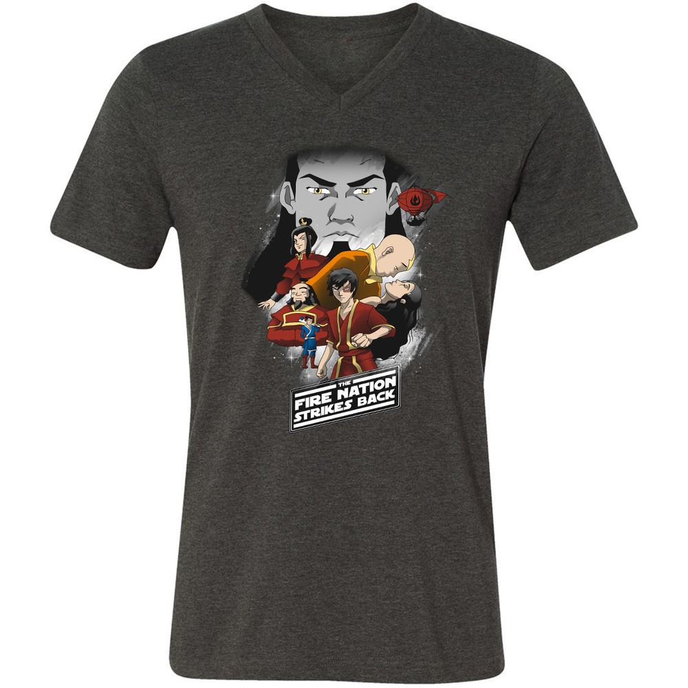 Unisex V-Neck T-Shirt - 2SYETPJV - Dark Grey Heather - 8