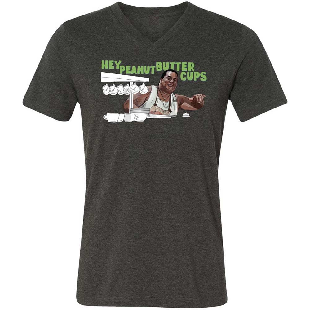 Unisex V-Neck T-Shirt - HWVL5234 - Dark Grey Heather - 8