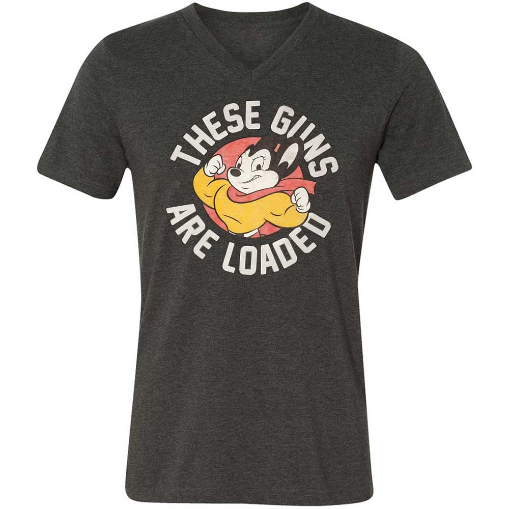 Unisex V-Neck T-Shirt - 5M86JP9M - Dark Grey Heather - 8